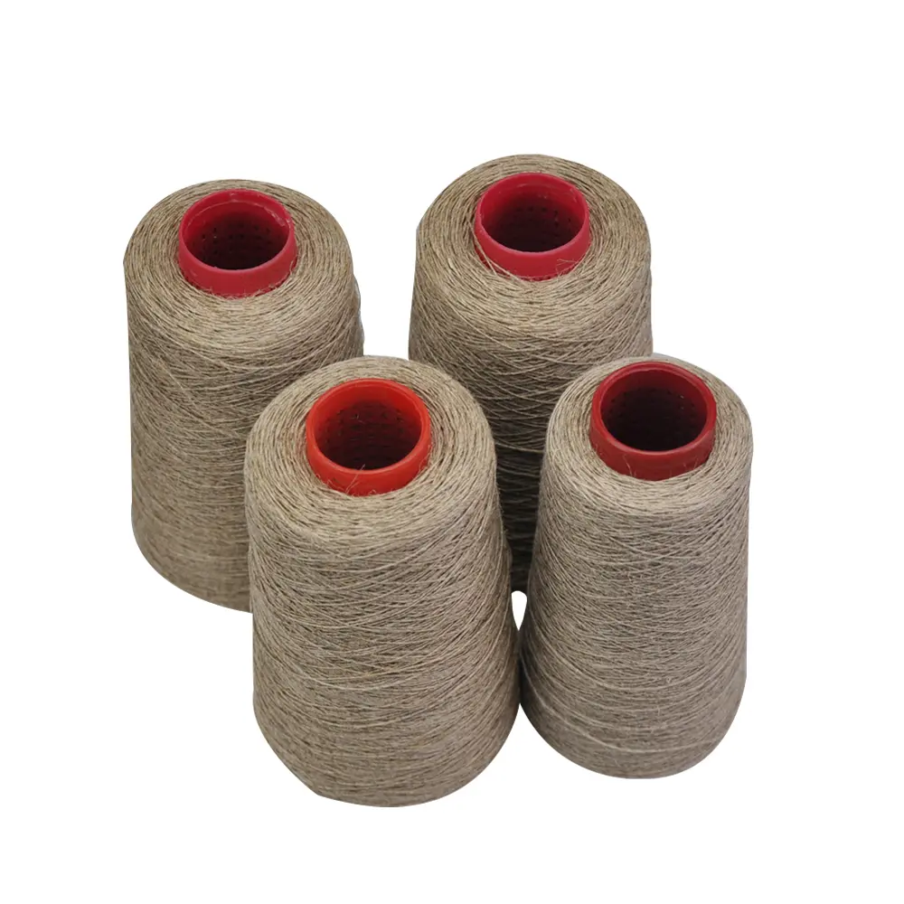 Course Linen Yarn Natural For Heavy Fabric And Upholstery
